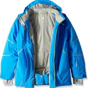 Spyder Kids Blue and Gray Puffer Jacket